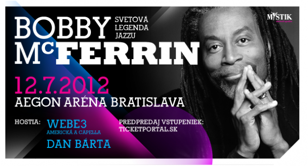 Na Slovensko zavíta Bobby McFerrin (USA) 