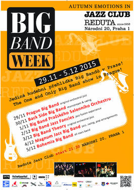 Big Band Week v Reduta Jazz Clubu se zpěvačkou ZAZ