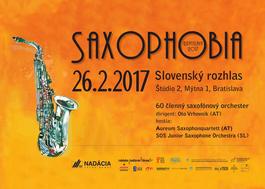 Saxophobia - Koncert 60-členného saxofónového orchestra, 26.2.2017 15:00