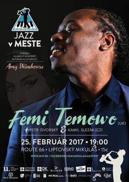 Femi Temowo Trio (UK, CZ), 25.2.2017 19:00