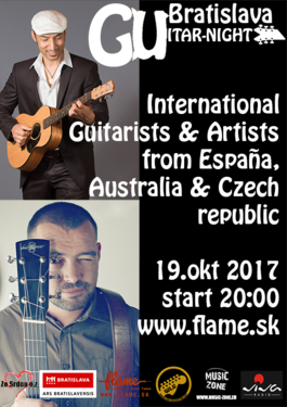 Bratislava Guitar Night-Tanausú Luis Diaz/Gordon Tann /Jana Šteflíčková, 19.10.2017 20:00