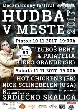 Koncert: Nick Schnebelen Band (USA), Hot Chickens (FR), Skalica, Reštaurácia Srdiečko, 11.11.2017 19:00