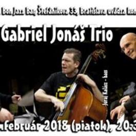 Gabriel Jonáš Trio, 16.2.2018 20:30