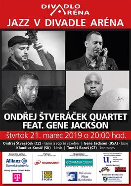 Jazz v Aréne: Ondřej Štveráček Quartet ft.Gene Jackson, 21.3.2019 20:00