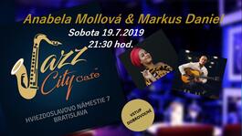 Anabela Mollová & Markus Daniel @Jazz City Cafe, 19.7.2019 21:30