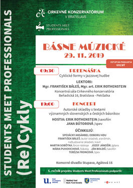 Cyklické formy v jazzovej hudbe, 29.11.2019 9:30