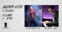 Koncert: Zuzana Kováčová a Alan Bartuš, Štefánka by Pulitzer, 6.3.2020 18:30