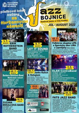 Jazz Bojnice - Fats Jazz Band, 26.8.2022 19:00