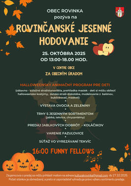 Rovinčianské jesenné hodovanie, 25.10.2025 16:00
