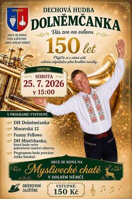 Oslava 150 let, 25.7.2026 17:00