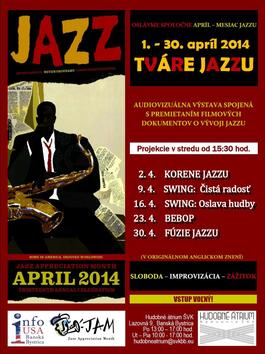TVÁRE JAZZU - audiovizuálna výstava s ponukou projekcií filmových dokumentov o histórií jazzu, FÚZIE JAZZU , 29.4.2014 15:30