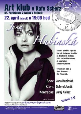 JANA HUBINSKÁ, 22.4.2014 19:00