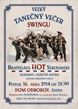 Veľký tanečný večer SWINGu, 16.5.2014 19:00