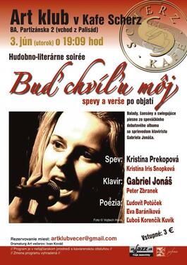 Buď chvíľu môj  - spevy a verše po objatí, 3.6.2014 19:00