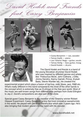 VI. ročník Festivalu Doda Šošoku: DAVID HODEK & FRIENDS feat. CASEY BENJAMIN (USA), 13.6.2014 22:00