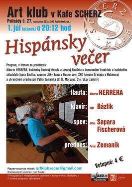 HISPÁNSKY VEČER, 1.7.2014 20:00