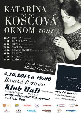 BANSKÁ BYSTRICA / Katarína Koščová / Oknom tour, 4.10.2014 19:00