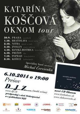 PREŠOV / Katarína Koščová / Oknom tour, 6.10.2014 19:00