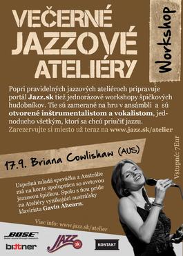 Spevácky workshop - Briana Cowlishaw (AUS) - Večerné jazzové ateliéry, 17.9.2014 19:00