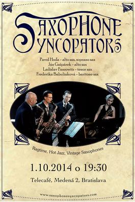 Koncert "  Saxophone Syncopators ", 1.10.2014 19:30