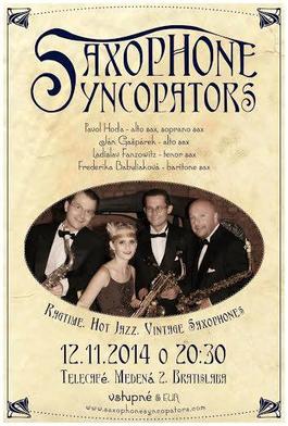 Saxophone syncopators v TELE CAFĚ, 12.11.2014 20:30