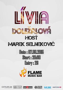Lívia Doležalová ★ live koncert ♪ in FLAME Music Bar, 7.8.2015 20:30