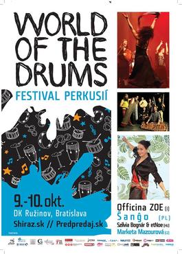 World Of the Drums, festival perkusií a world music, 9.10.2015 19:00