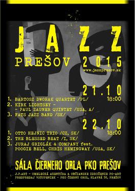 Prešovský Jazz Fest, 21.10.2015 18:00