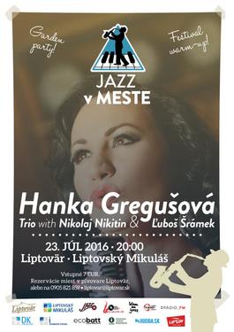 Hanka Gregušová Trio, 23.7.2016 20:00