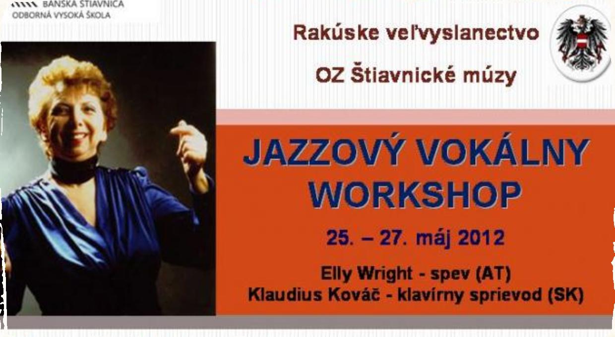 Jazzový vokálny workshop Elly Wright