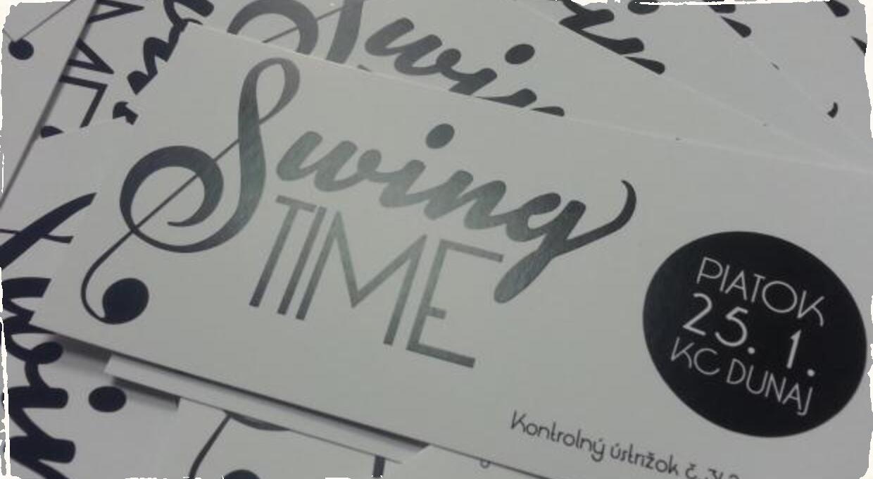 Súťaž o 2x2 lístky na Swing Time v KC Dunaj!