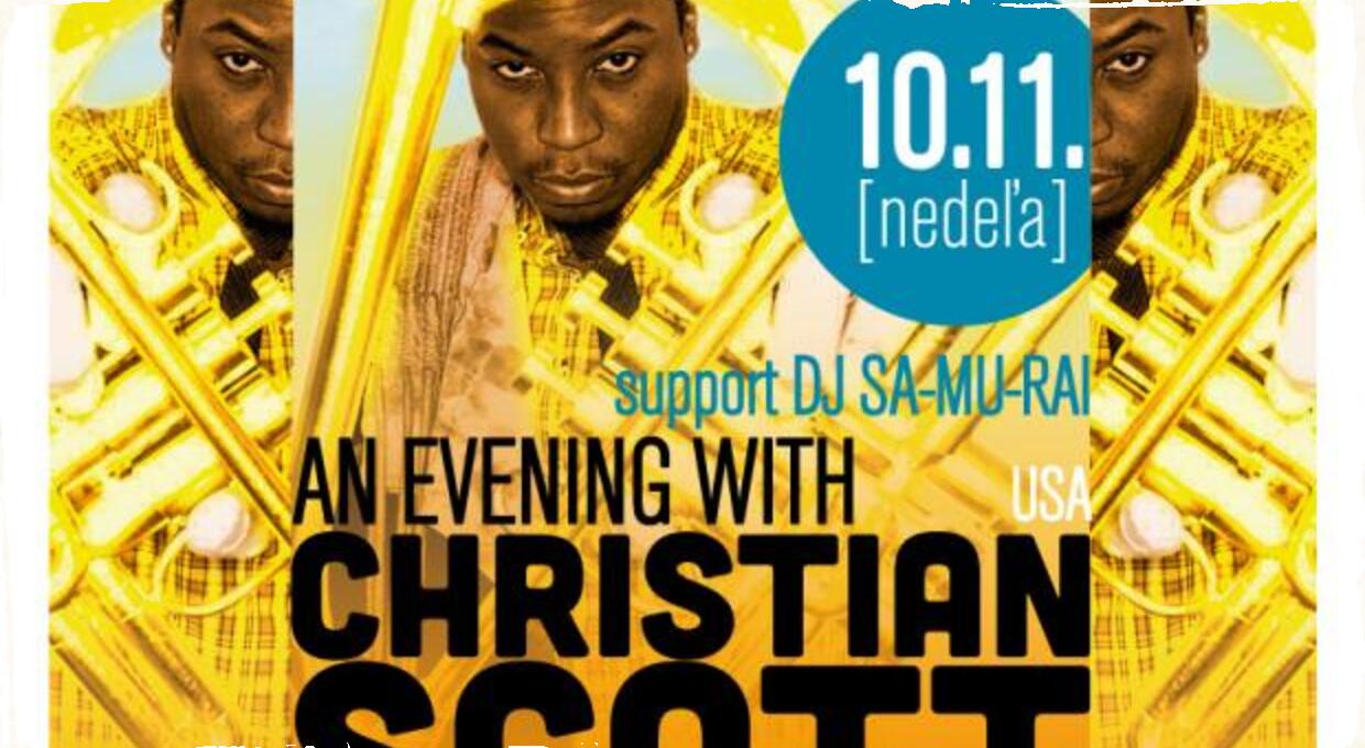 Vychádzajúca hviezda svetového jazzu Christian Scott v Nu Spirit Clube 